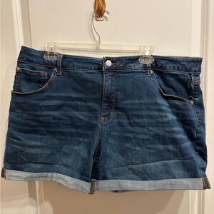 Time and Tru Dark Blue Jean Shorts